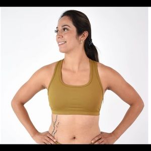 Fleo Nora Sports Bra, Amber Green, Large